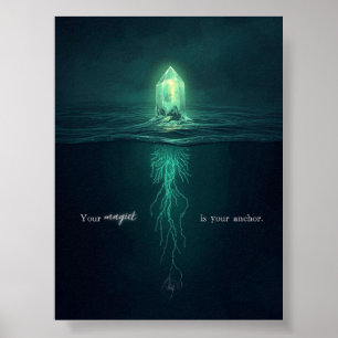 Deine Magie ist dein Anker Motivational Poster