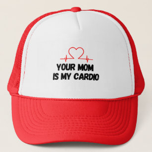 Deine Mama ist mein Cardio Funny Fitness Workout Truckerkappe