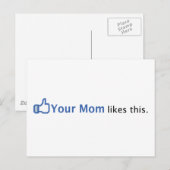 Deine Mama mag das Postkarte (Vorne/Hinten)