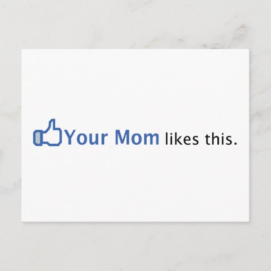 Deine Mama mag das Postkarte (Vorderseite)