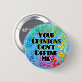 Deine Meinung bestimmt mich nicht Button (Vorne & Hinten)