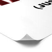 Deine Meinung Funny Poster (Ecke)