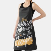 Deine Meinung war nicht lange im Rezept Schürze (InSitu)