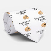 Deine Meinung zählt zu keinem lustigen Slogan Krawatte (Gerollt)