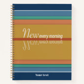 Deine Merces sind jeden Morgen neu Notizblock (Vorderseite)