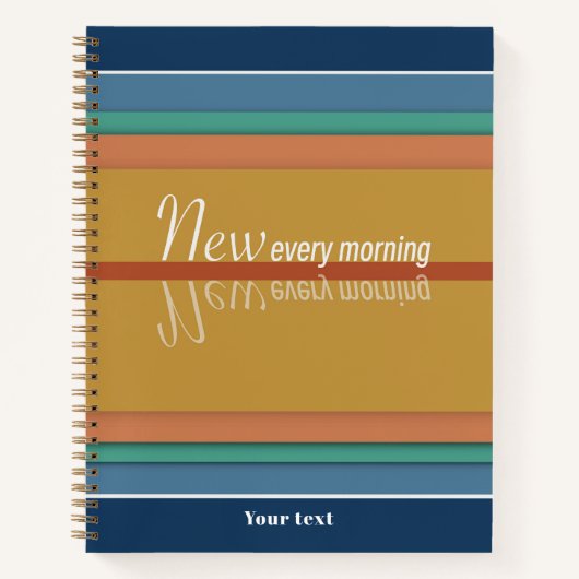 Deine Merces sind jeden Morgen neu Notizblock (Vorderseite)