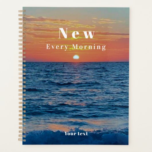 Deine Merken sind jeden Morgen neu Planer (Vorderseite)