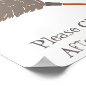 Deine Mutter arbeitet hier nicht, wenn du dich lus Poster (Ecke)