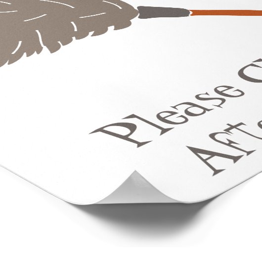 Deine Mutter arbeitet hier nicht, wenn du dich lus Poster (Ecke)