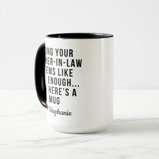 Deine Mutter im Jurastudium Tasse (Vorderseite Links)