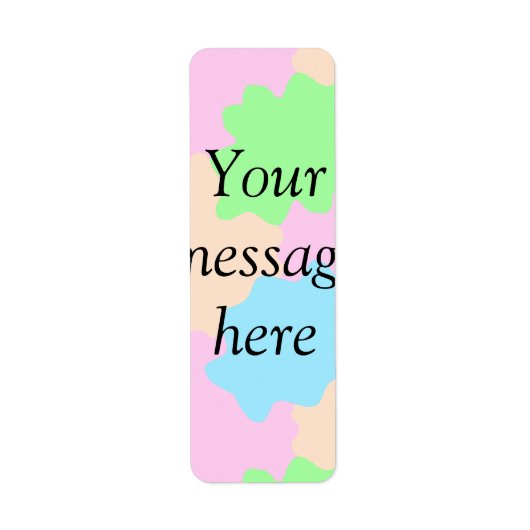 Deine Nachricht hier Textname Boho farbenfroh Rost (Vorne)