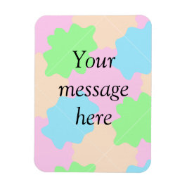 Deine Nachricht hier Textname Boho farbenfroh rost Magnet
