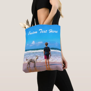 Deine Pet-Foto-Tragetasche mit individuellem Text Tasche
