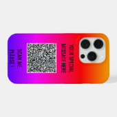 Deine QR-Code-Scan-Info und benutzerdefinierter Te iPhone Hülle (Rückseite (Horizontal))