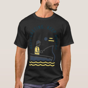 Deine Rute ist dein Zauberstab. Weiter werfen, wei T-Shirt