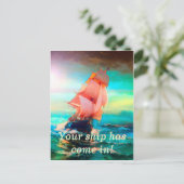 Deine Schiffe kommen rein! Postkarte (Stehend Vorderseite)
