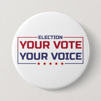 Deine Stimme Deine Wahl farbige Schrift Button