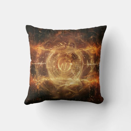 Deine Stimme ist ein Sigil — Mystische Frequenzkun Kissen (Rückseite)