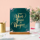 Deine Stimme ist einzigartig Acrylschild (Hochzeit)