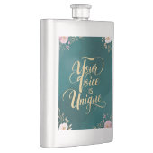 Deine Stimme ist einzigartig Flachmann (Rechts)