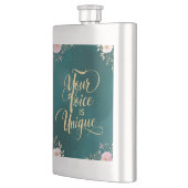 Deine Stimme ist einzigartig Flachmann (Links)