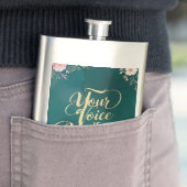 Deine Stimme ist einzigartig Flachmann (Beispiel)