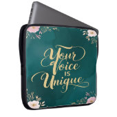 Deine Stimme ist einzigartig Laptopschutzhülle (Vorne Rechts)