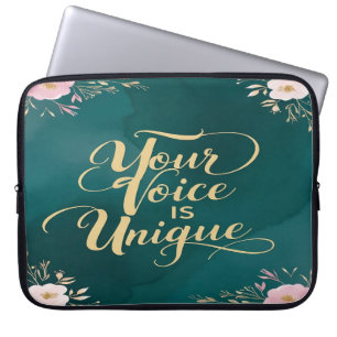 Deine Stimme ist einzigartig Laptopschutzhülle