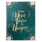 Deine Stimme ist einzigartig Notizblock (Vorderseite)