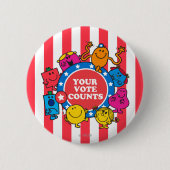 Deine Stimme zählt! Button (Vorderseite)