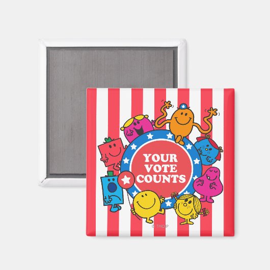 Deine Stimme zählt! Magnet (Vorderseite/Rückseite)