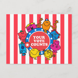 Deine Stimme zählt! Postkarte