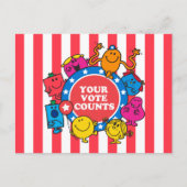 Deine Stimme zählt! Postkarte (Vorderseite)