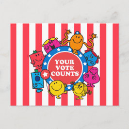 Deine Stimme zählt! Postkarte