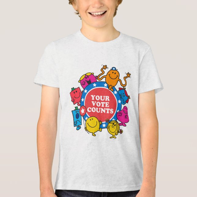 Deine Stimme zählt! Tri-Blend Shirt (Vorderseite)