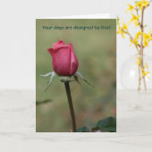 Deine Tage sind Gottes Tage Karte (Gelbe Blume)