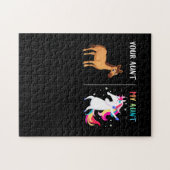 Deine Tante My Tante Funny Niece Tante Unicorn Puzzle (Horizontal)