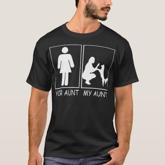 Deine Tante My Tante Tante Tante Tante Dog Funny T T-Shirt (Vorderseite)