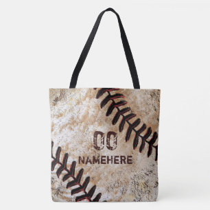 Deine Trikotnummer Name Vintage-Look Baseball-Tasc Tasche