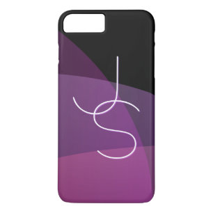 Deine überlappenden Initialen Modern Lila & Pink Case-Mate iPhone Hülle