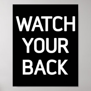Deine Uhr Rückseiten-Witze Sarkastische Sprüche Poster