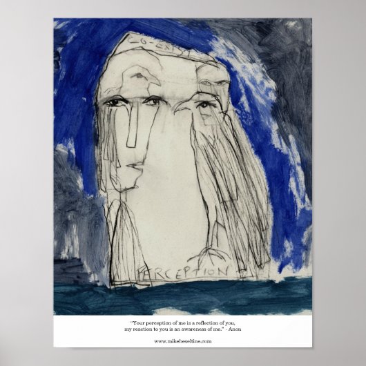 Deine Wahrnehmung von mir ist eine Reflexion von d Poster (Vorne)