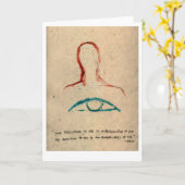 Deine Wahrnehmung von mir reflektiert dich. Karte (Gelbe Blume)