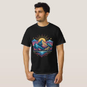 Deine Welle trendy modernes Design T-Shirt (Vorne ganz)