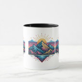 Deine Welle trendy modernes Design Tasse (Zentrum)