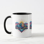 Deine Welle trendy modernes Design Tasse (Links)