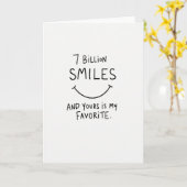 Deine Weltbeste Smile Karte (Gelbe Blume)