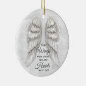 Deine Wings waren bereit, unsere Herzen waren nich Keramik Ornament (Rechts)