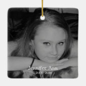 Deine Wings waren bereit, unsere Herzen waren nich Keramikornament (Rückseite)