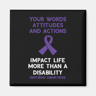 Deine Worte beeinflussen Lila Multifunktionsleiste Magnet